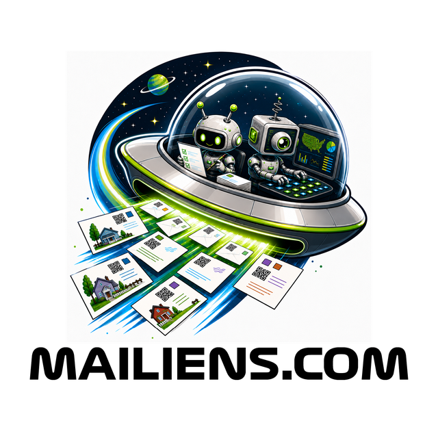Mailiens robots coordinating tracked direct mail